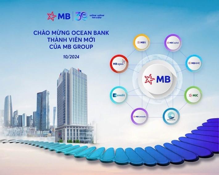 Việc tiếp nhận OceanBank trước thềm kỷ niệm 30 năm thành lập đánh dấu bước chuyển mình quan trọng của MB khi MB Group phát triển thành một tập đoàn với hệ sinh thái bao gồm 3 ngân hàng và 6 công ty thành viên.