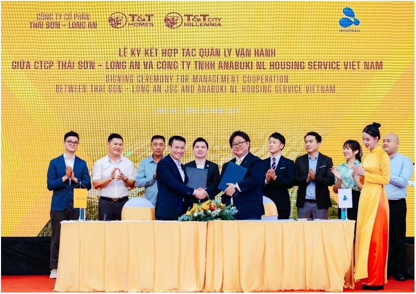 CTCP Thái Sơn Long An và Anabuki NL Việt Nam ký kết hợp tác quản lý vận hành dự án T&T City Millennia