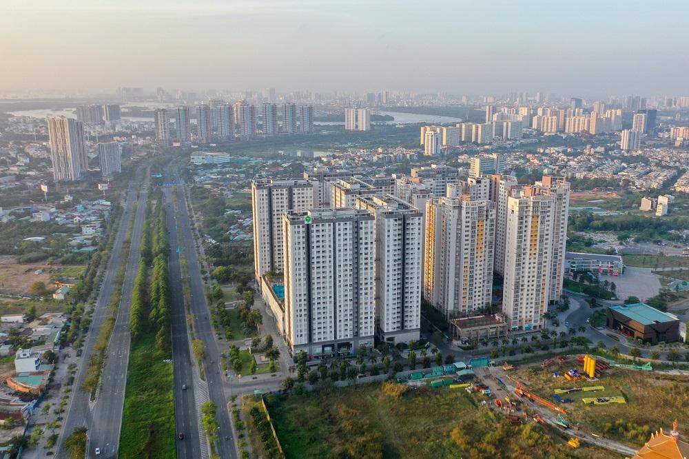 Thị trường căn hộ giảm mạnh nhất hơn mức trung bình toàn thành phố và khu vực là quận Bình Tân. (Ảnh minh họa)