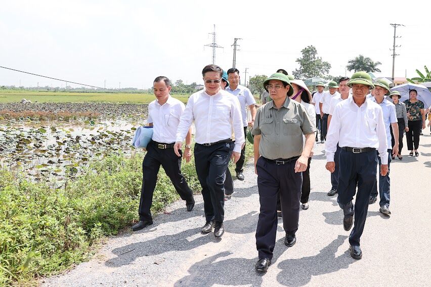 Chùm ảnh: Thủ tướng kiểm tra, đôn đốc 3 dự án bệnh viện lớn tại Hà Nam                                    