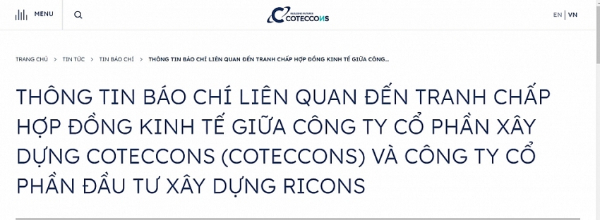 Vì sao tranh chấp giữa Ricons và Coteccons “khuấy động dư luận”?                                    