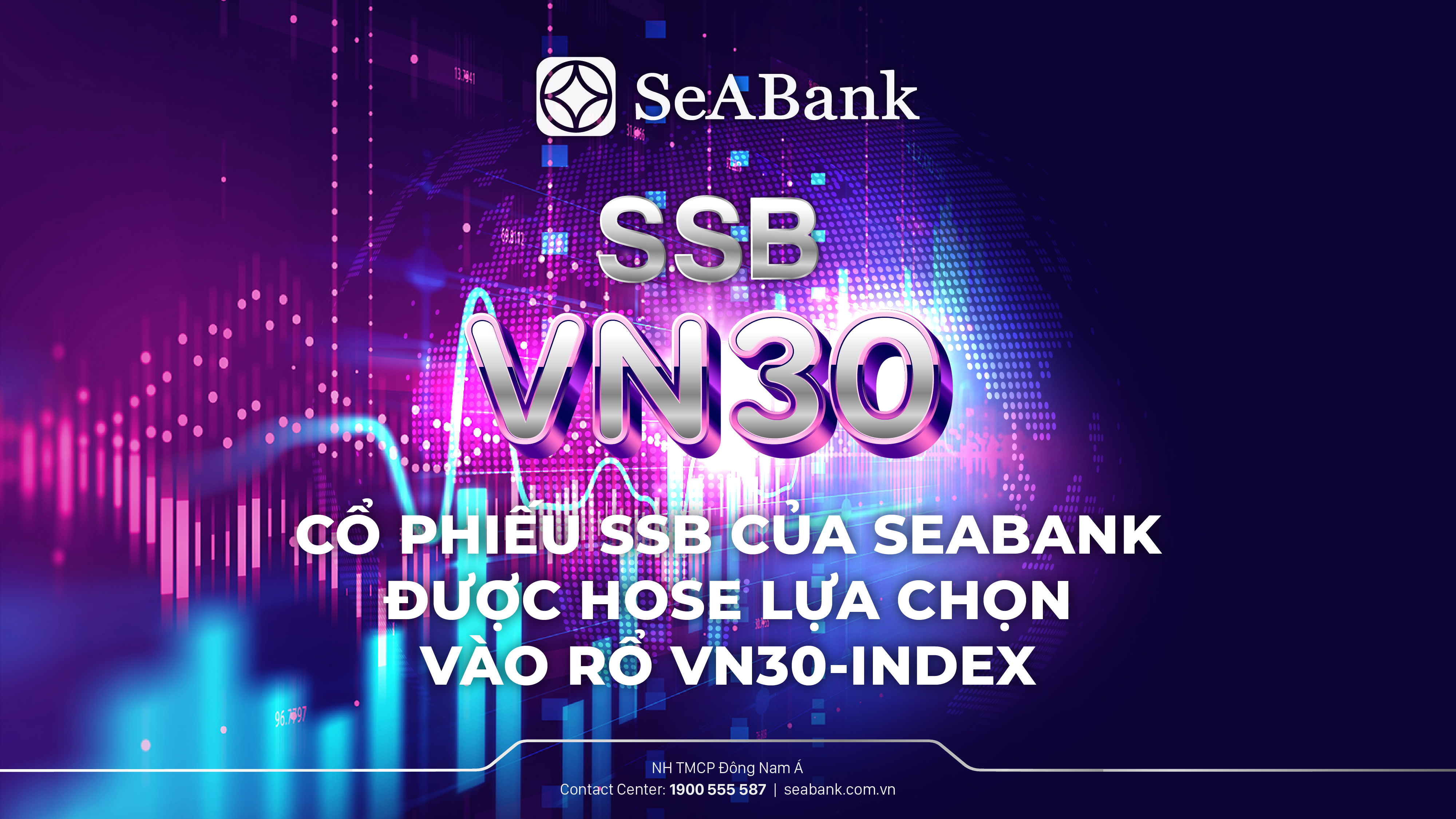 Cổ phiếu SSB của SeABank được HOSE lựa chọn vào rổ VN30                                    