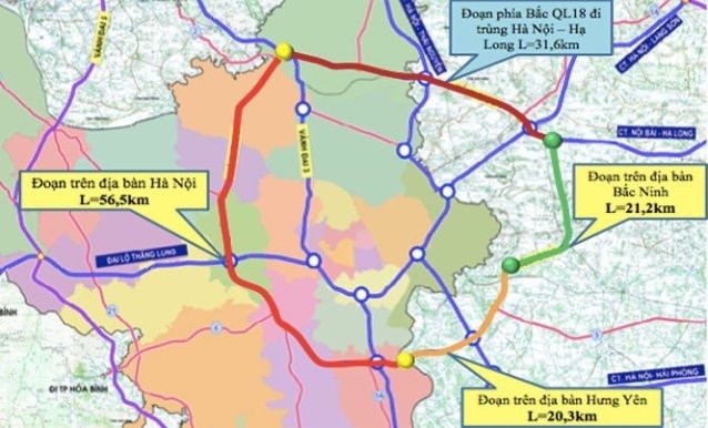 Hà Nội sẽ khởi công dự án đường Vành đai 4 vào tháng 6/2023                                    